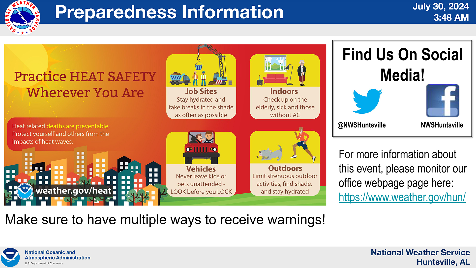 Graphic showing heat safety tips, which are listed in the copy of the story. 